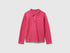 Benetton Fuchsia Girls Long Sleeve Polo in Cotton SKU: 3WG9C300X_1A2 Image 01