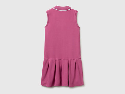 Benetton Pink Girls Polo-Style Dress SKU: 3WG9CV012_01T Image 02