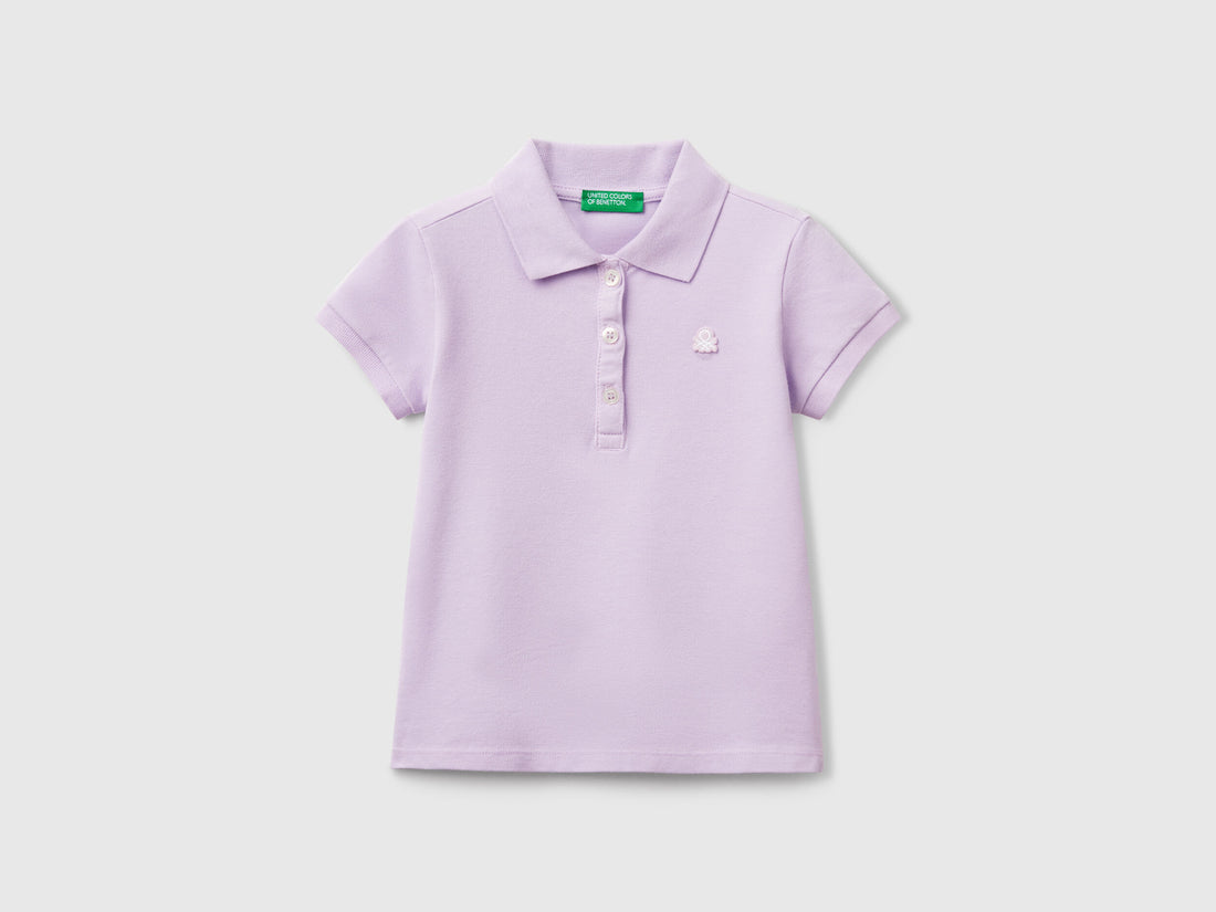 Benetton_Short Sleeve Polo in Organic Cotton_3WG9G300A_07W_01