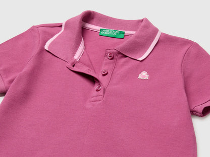 Benetton Pink Girls Polo-Style Dress SKU: 3WG9GV00Z_01T Image 03
