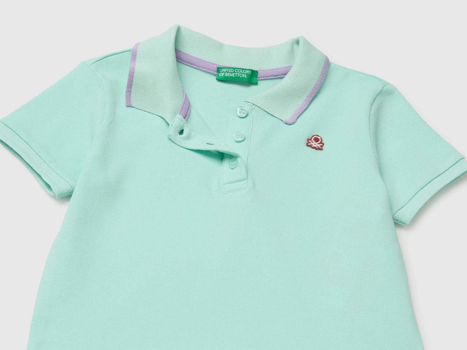 Benetton Blue Girls Polo-Style Dress SKU: 3WG9GV00Z_0E6 Image 03