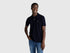 Benetton Dark Blue Men Slim Fit Polo SKU: 3WG9U301Z_016 Image 01