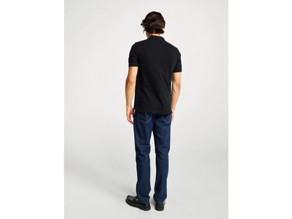 Benetton Black Men Slim Fit Polo SKU: 3WG9U301Z_100 Image 02