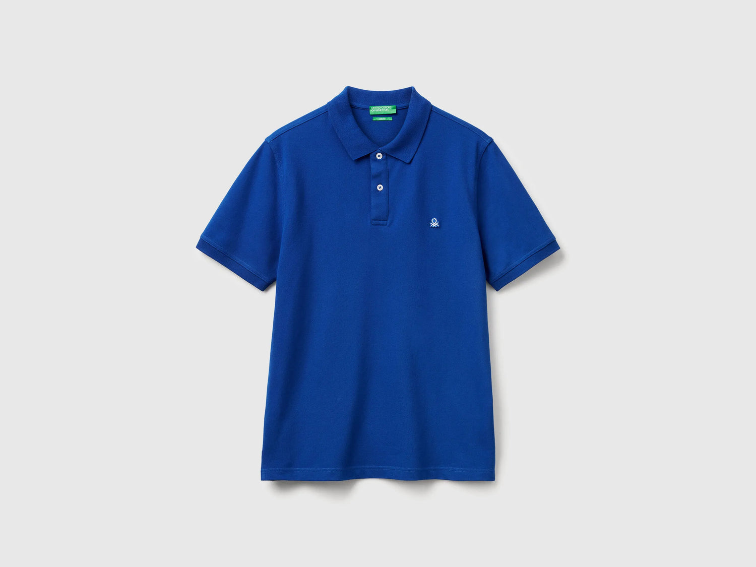 Benetton Bright Blue Men Slim Fit Polo SKU: 3WG9U301Z_19R Image 05