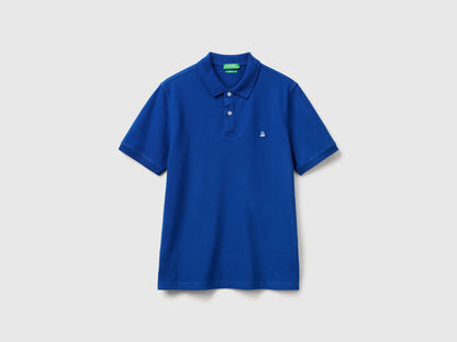 Benetton Bright Blue Men Slim Fit Polo SKU: 3WG9U301Z_19R Image 05