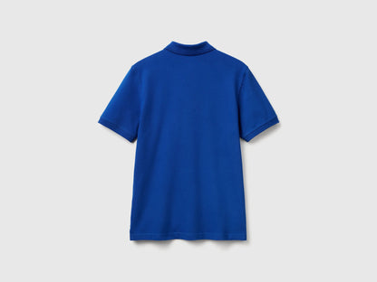 Benetton Bright Blue Men Slim Fit Polo SKU: 3WG9U301Z_19R Image 06