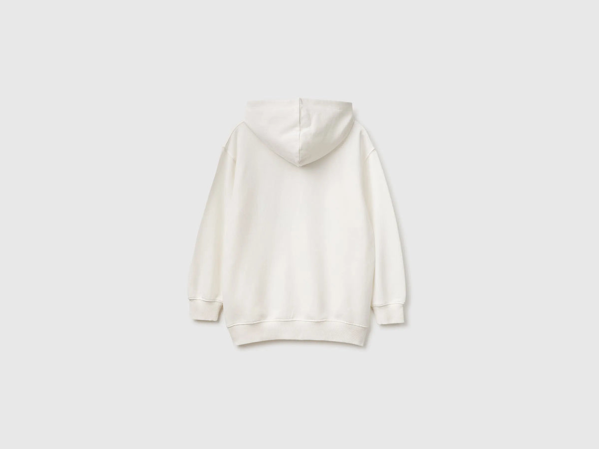 Benetton Creamy White Boys Hoodie ©Peanuts SKU: 3WITC205V_674 Image 02