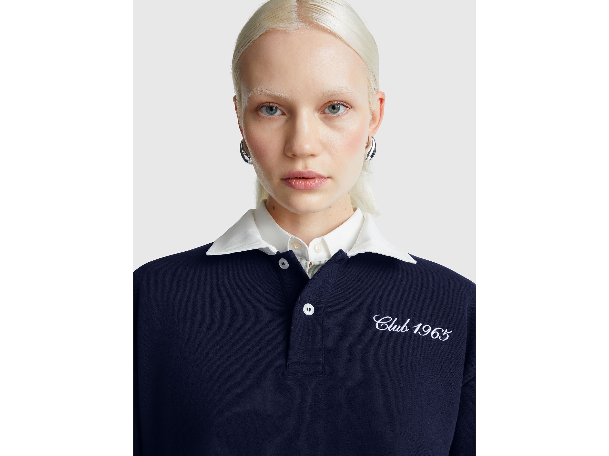 Benetton_Dark Blue_Polo in Comfort Fit Sweat Fabric_3WNWD3011_252_04