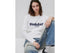 Benetton Creamy White Women Warm Cotton T-Shirt with Slogan SKU: 3WWQD10DQ_074 Image 01