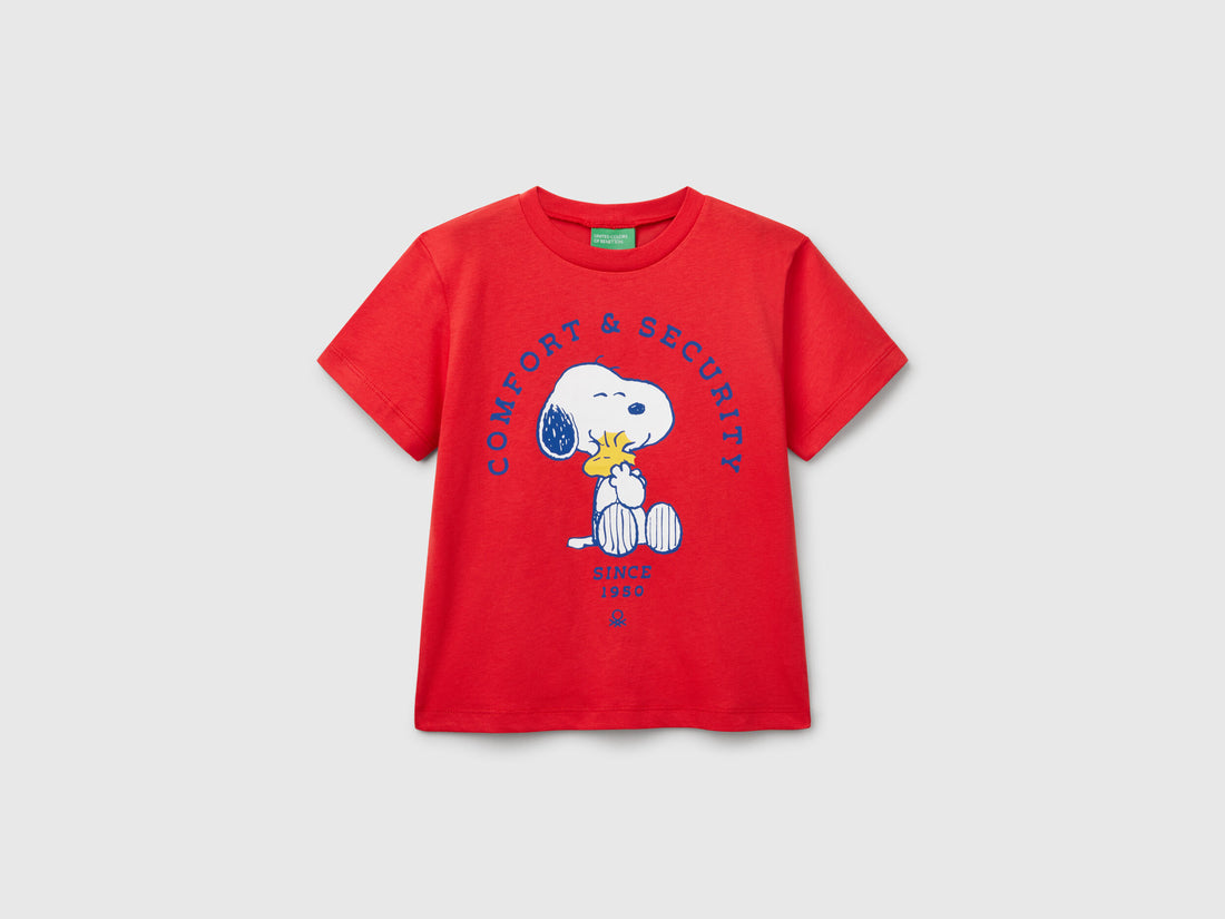 Benetton_T-Shirt with Snoopy ©Peanuts Print_3X1SG10IB_19Q_01
