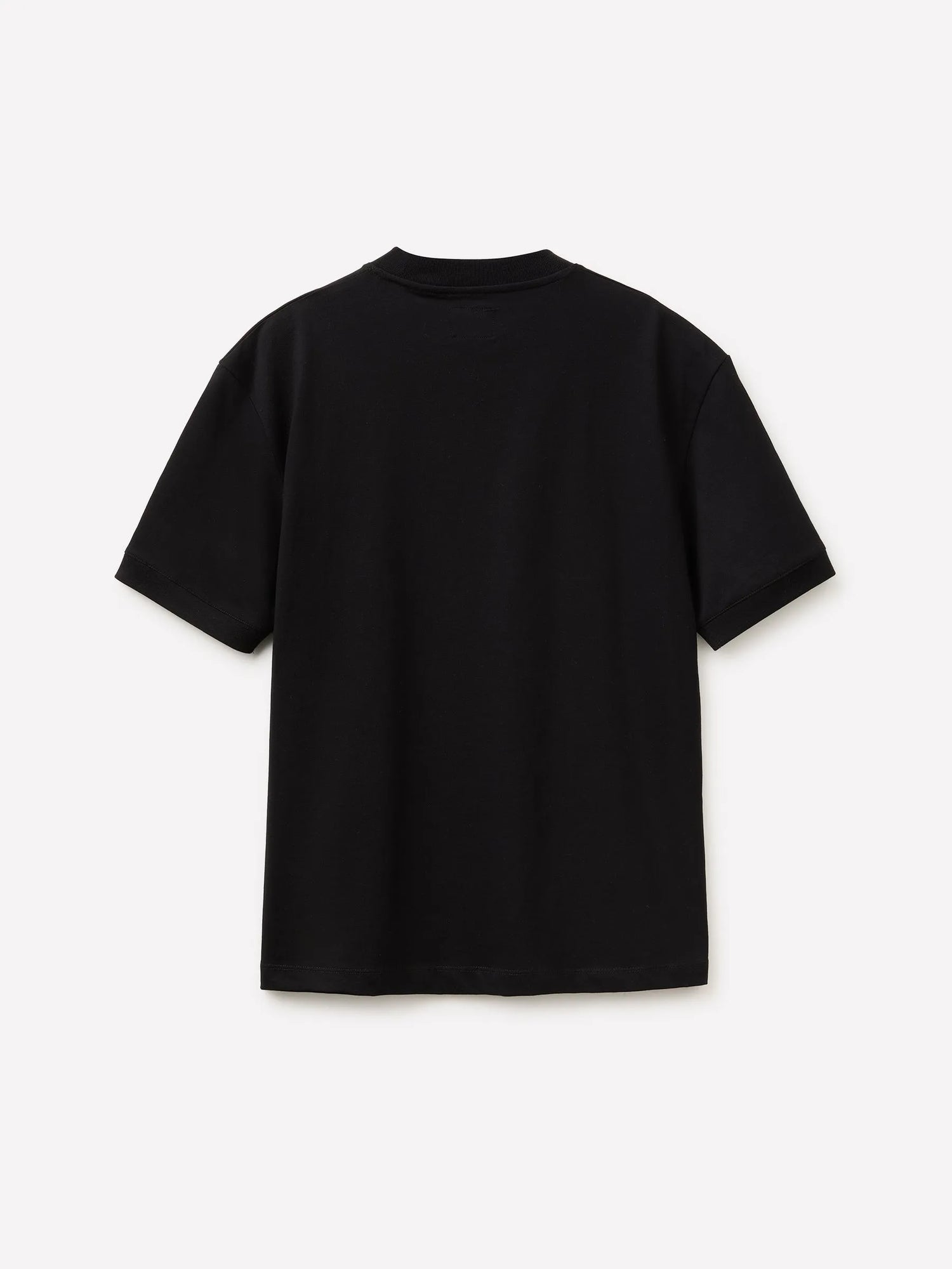 Sisley Black Men T-Shirt with Writing SKU: 3XDTS1059_100 Image 02