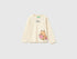 Benetton Creamy White Girls Capyfun Capybara T-Shirt 100% Cotton SKU: 3XUGG10NS_00V Image 01