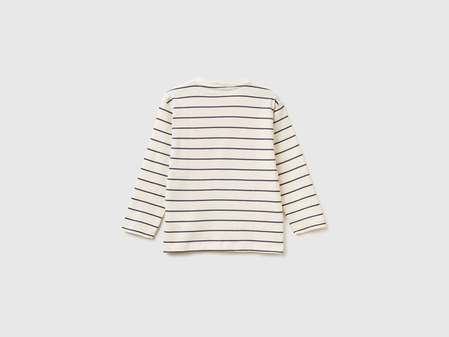 Benetton_Creamy White_Striped T-Shirt with Print_3XVJG10KW_904_02