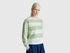 Benetton_Light Green_Striped Crew Neck Hoodie_3Y04D10AM_62Y_01