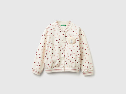 Benetton_Creamy White_Bomber in Sweat Fabric with Heart Print_3YCMG5040_63G_01