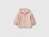 Benetton Soft Pink Girl Zip-Up Hoodie SKU: 3YWVA501Y_08Q Image 01