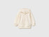 Benetton Creamy White Unisex Zip-Up Hoodie SKU: 3YWVA501Y_0R2 Image 01
