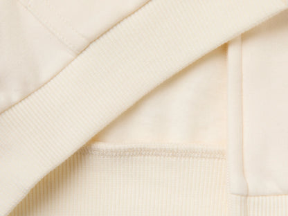 Benetton Creamy White Unisex Zip-Up Hoodie SKU: 3YWVA501Y_0R2 Image 03