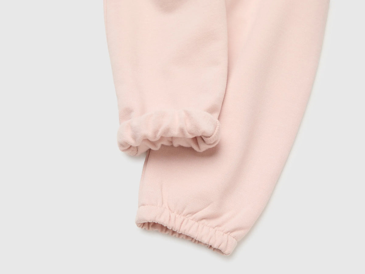 Benetton Soft Pink Girl Sweatpants with Animal on the Back SKU: 3YWVAF02P_08Q Image 03