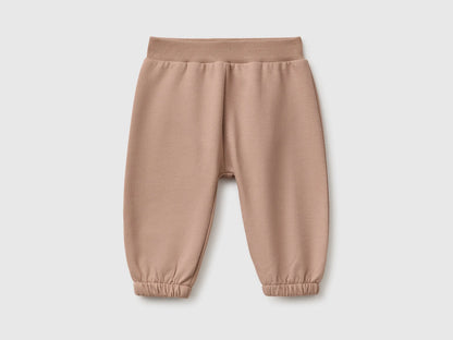 Benetton Dove Gray Unisex Sweatpants with Animal on the Back SKU: 3YWVAF02P_199 Image 01