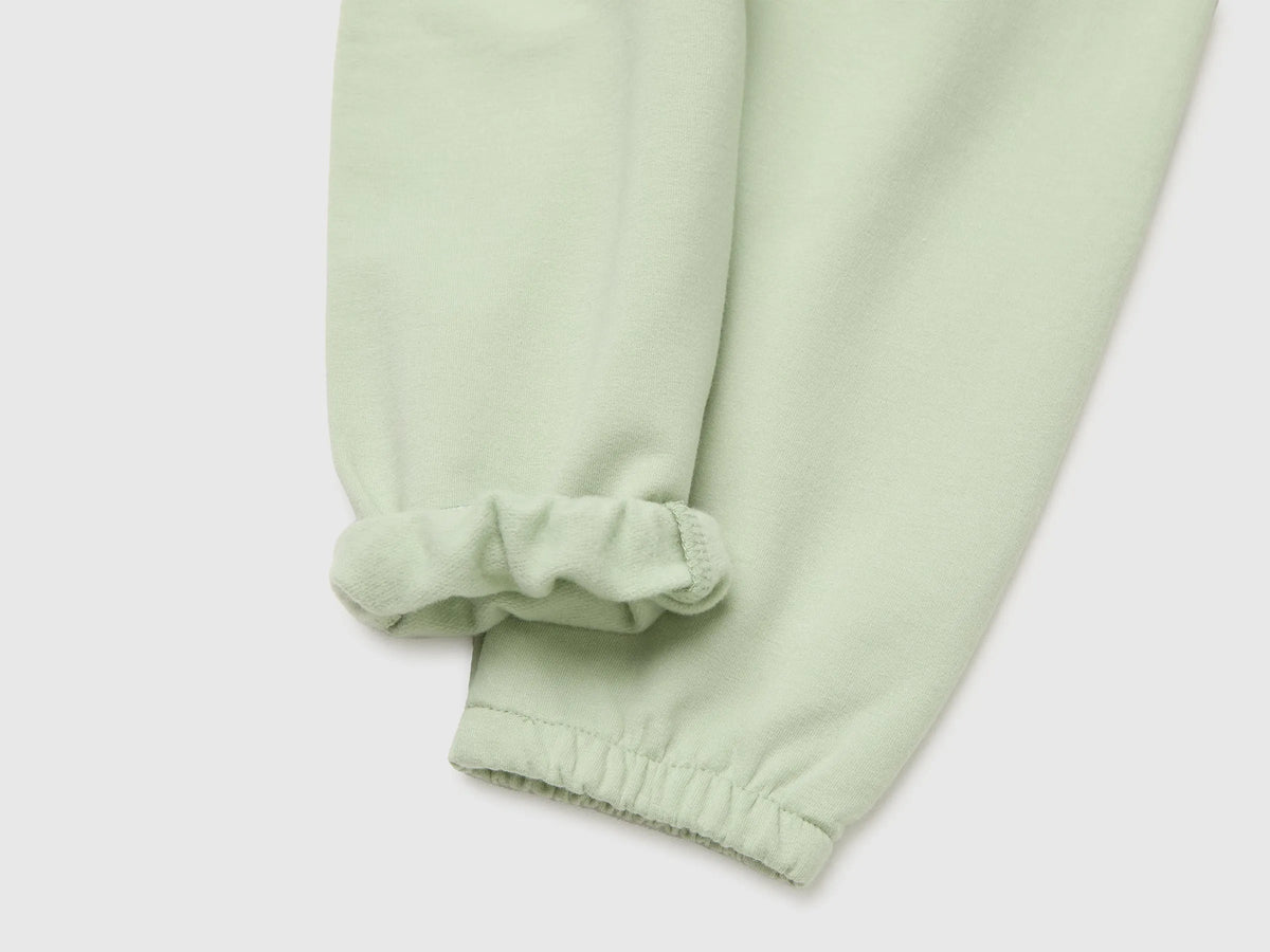 Benetton Light Green Unisex Sweatpants with Animal on the Back SKU: 3YWVAF02P_2G8 Image 03