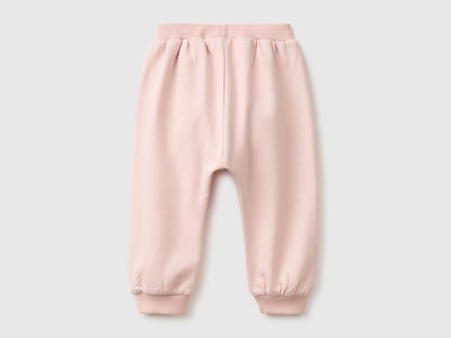 Benetton Soft Pink New Born Stretch Sweatpants SKU: 3YWVAF02Q_08Q Image 02