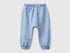 Benetton Light Blue New Born Stretch Sweatpants SKU: 3YWVAF02Q_09A Image 01
