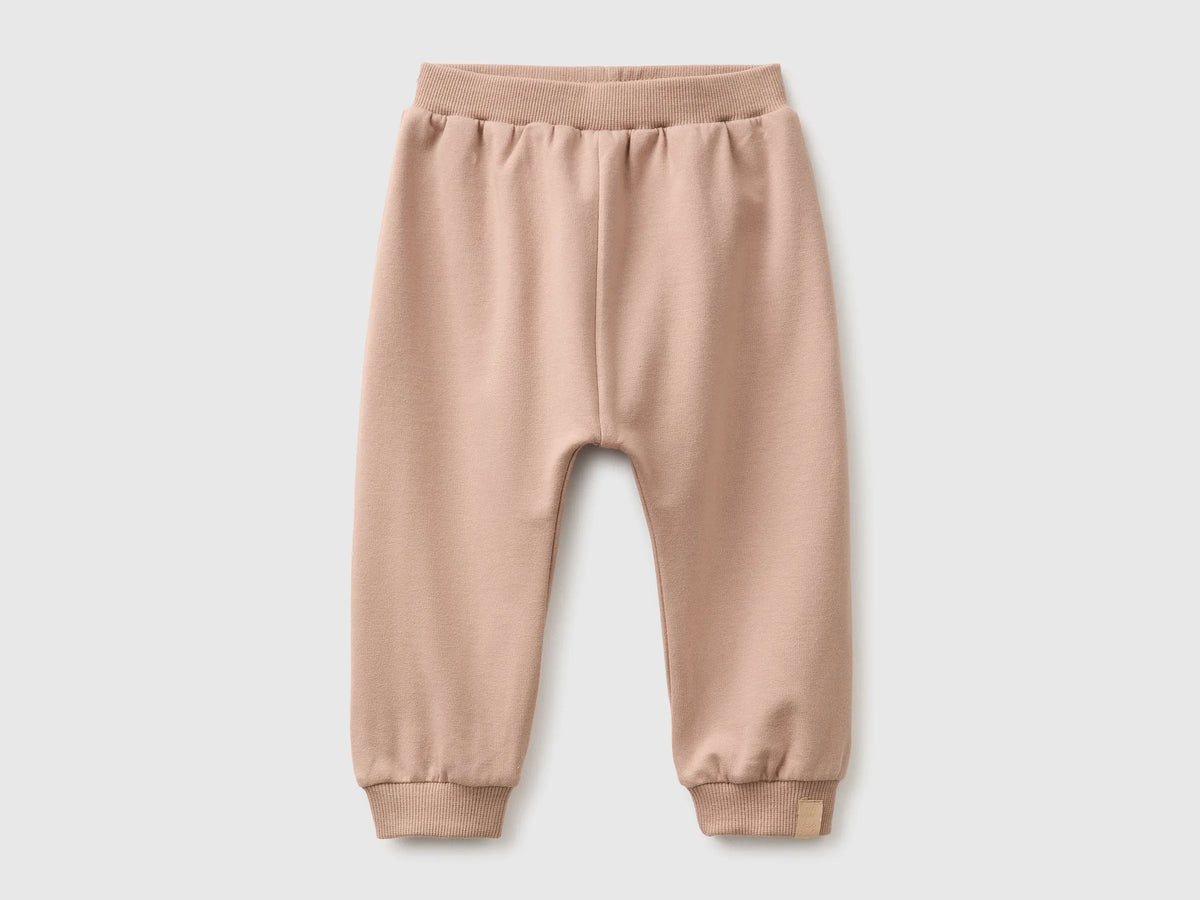 Benetton Dove Gray New Born Stretch Sweatpants SKU: 3YWVAF02Q_199 Image 01