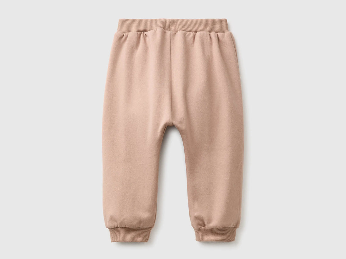 Benetton Dove Gray New Born Stretch Sweatpants SKU: 3YWVAF02Q_199 Image 02