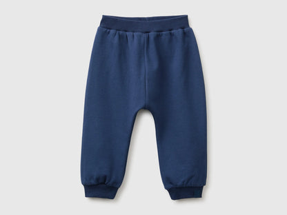 Benetton Blue New Born Stretch Sweatpants SKU: 3YWVAF02Q_355 Image 01