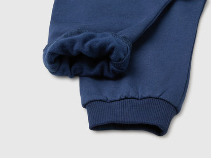Benetton Blue New Born Stretch Sweatpants SKU: 3YWVAF02Q_355 Image 03