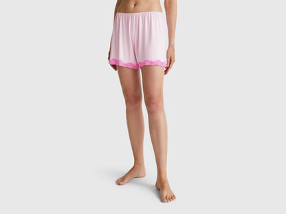Benetton_Flowy Shorts with Lace_3Z123900V_24Z_02