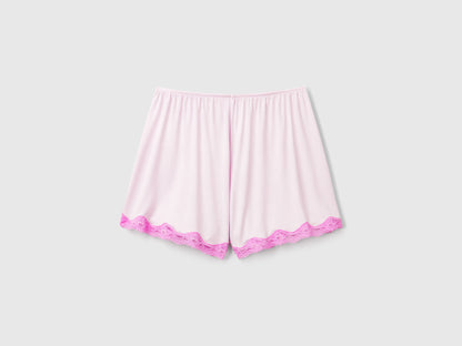 Benetton_Flowy Shorts with Lace_3Z123900V_24Z_04