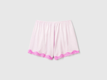 Benetton_Flowy Shorts with Lace_3Z123900V_24Z_05
