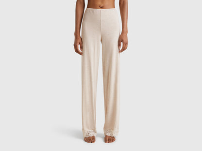 Benetton_Flowy Trousers with Lace_3Z123F04A_729_02