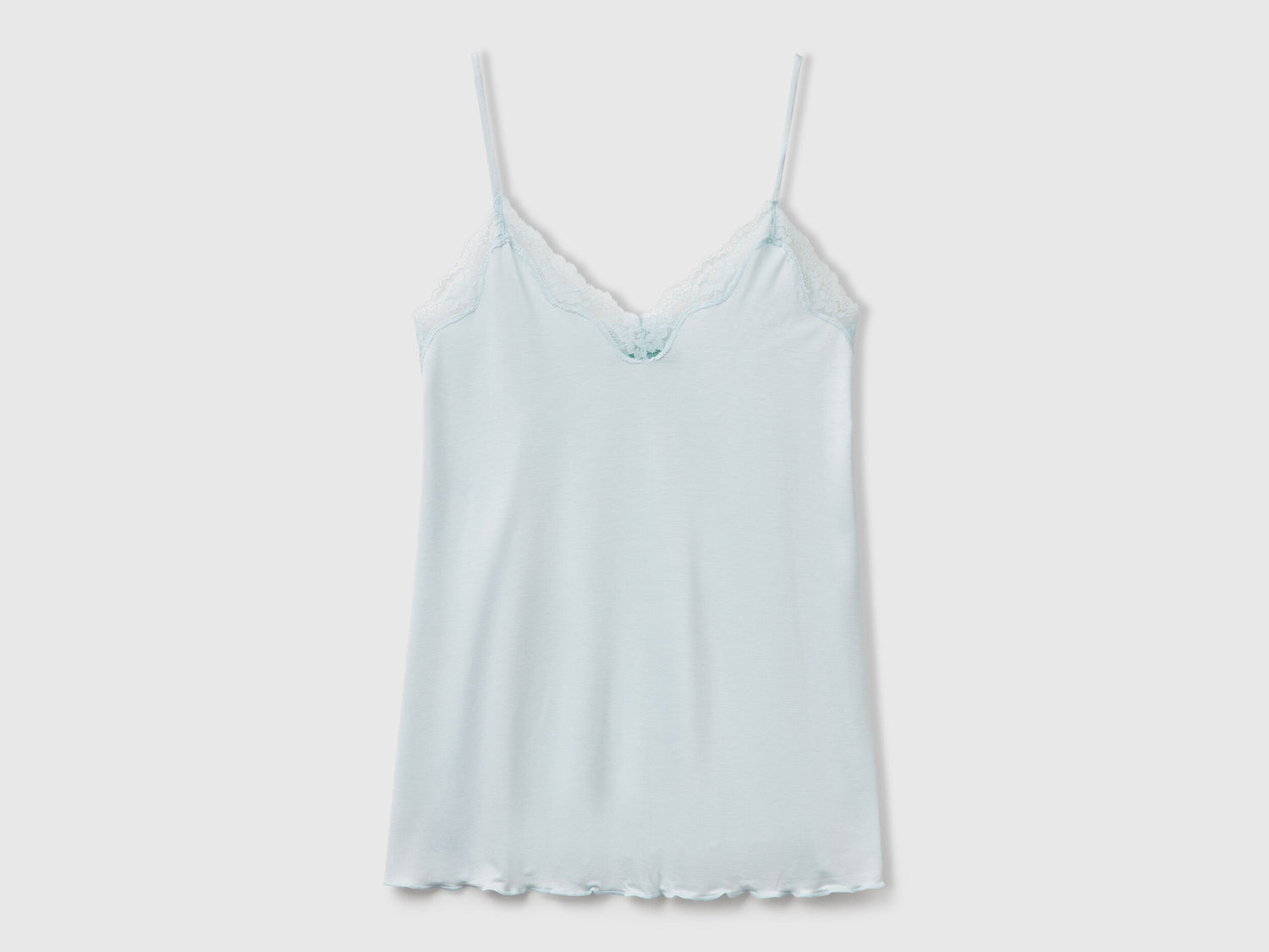 Benetton_Tank Top with Lace Edge_3Z123H00J_25G_04