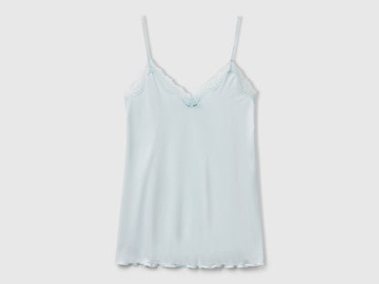 Benetton_Tank Top with Lace Edge_3Z123H00J_25G_04