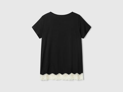 Benetton_Short Sleeve Top with Lace Details_3Z123M314_100_05