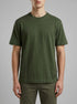 Benetton Military Green Men Pigment Dyed T-Shirt SKU: 3ZITU1098_6P8 Image 00