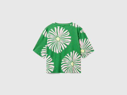 Benetton_T-Shirt with Floral Pattern_3ZJYD1047_69W_04