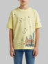 Benetton Yellow Boys Oversized T-Shirt with Print SKU: 3ZRXC10SL_902 Image 00