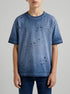 Benetton Air Force Blue Boys Oversized T-Shirt with Print SKU: 3ZRXC10SL_903 Image 00
