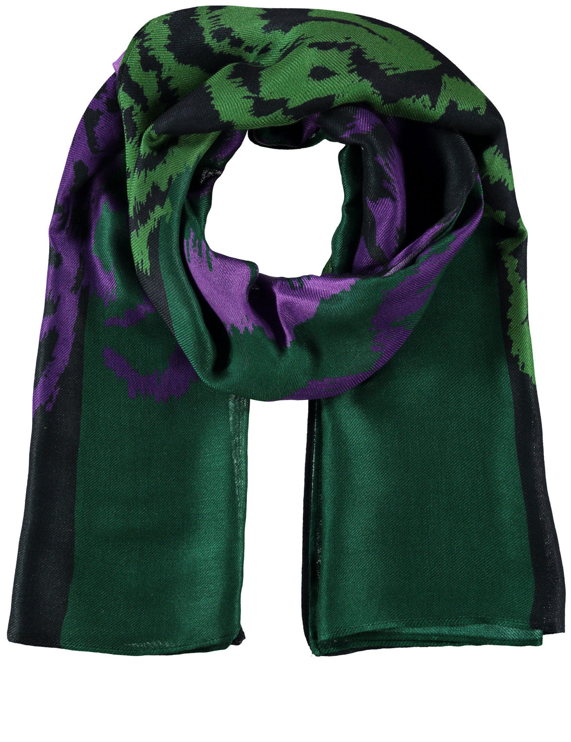 Samoon_Dark Lake Blue Patterned_Shawl_400004-80004_8452_01