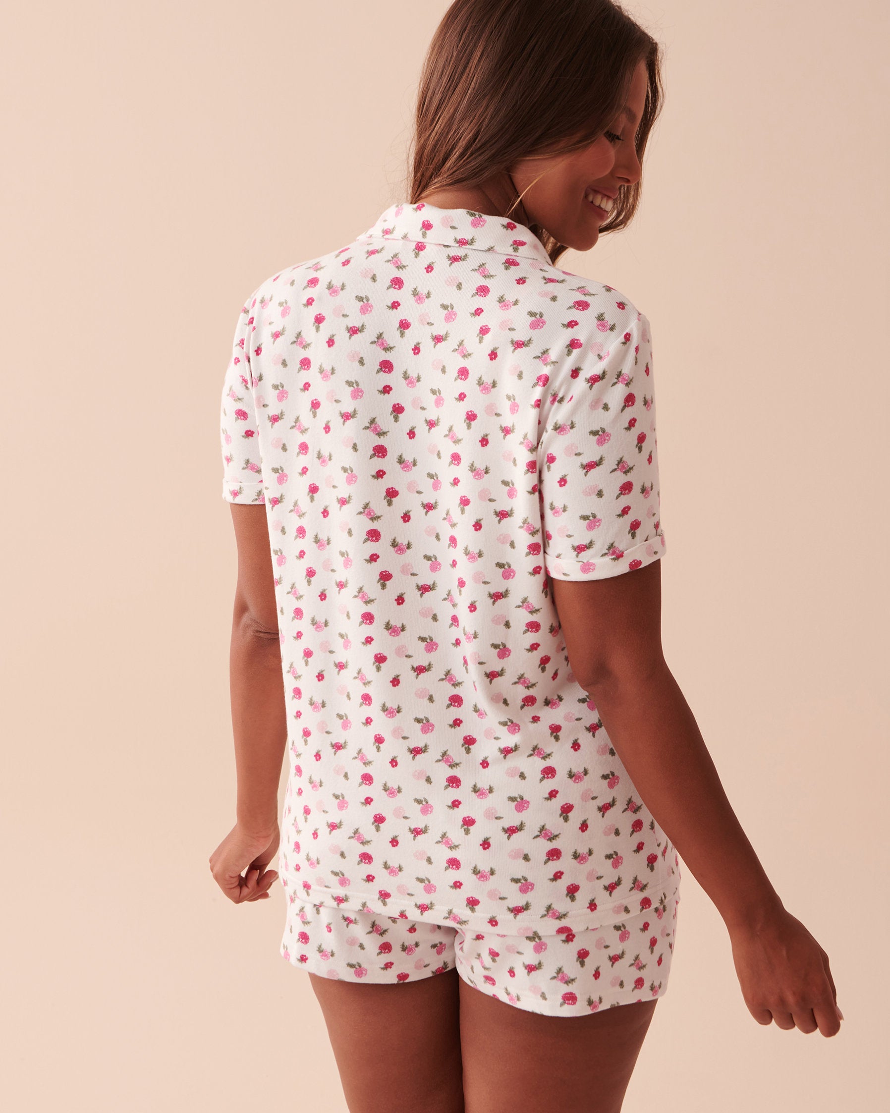 Knitted Short Sleeve Pyjama Shirt_40100526_P10352_02