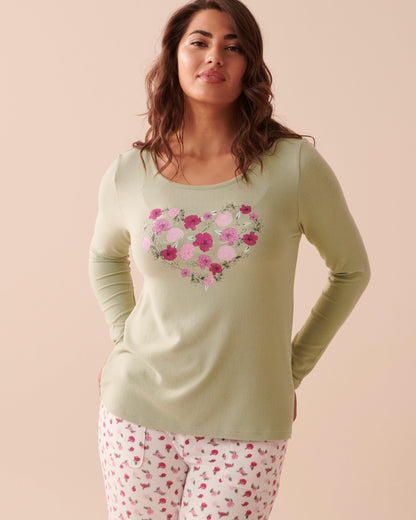 Knitted Long Sleeve Pyjama T Shirt_40100528_30035_03