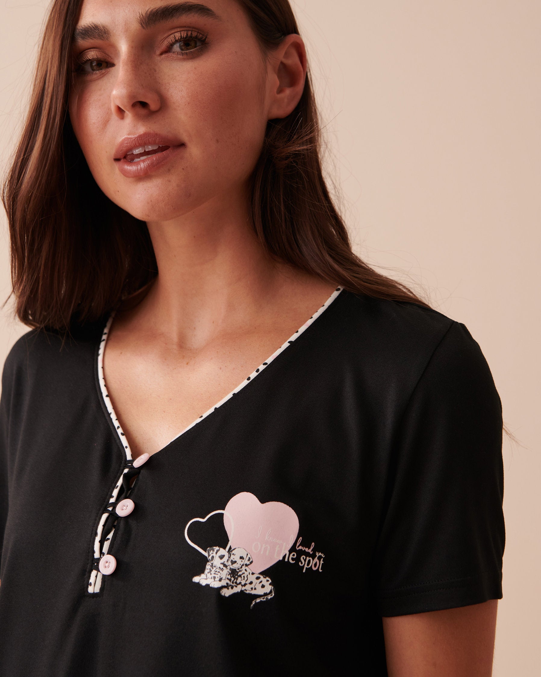 Peachy D Dalmatien T Shirt Short Sleeve_40100533_00001_03