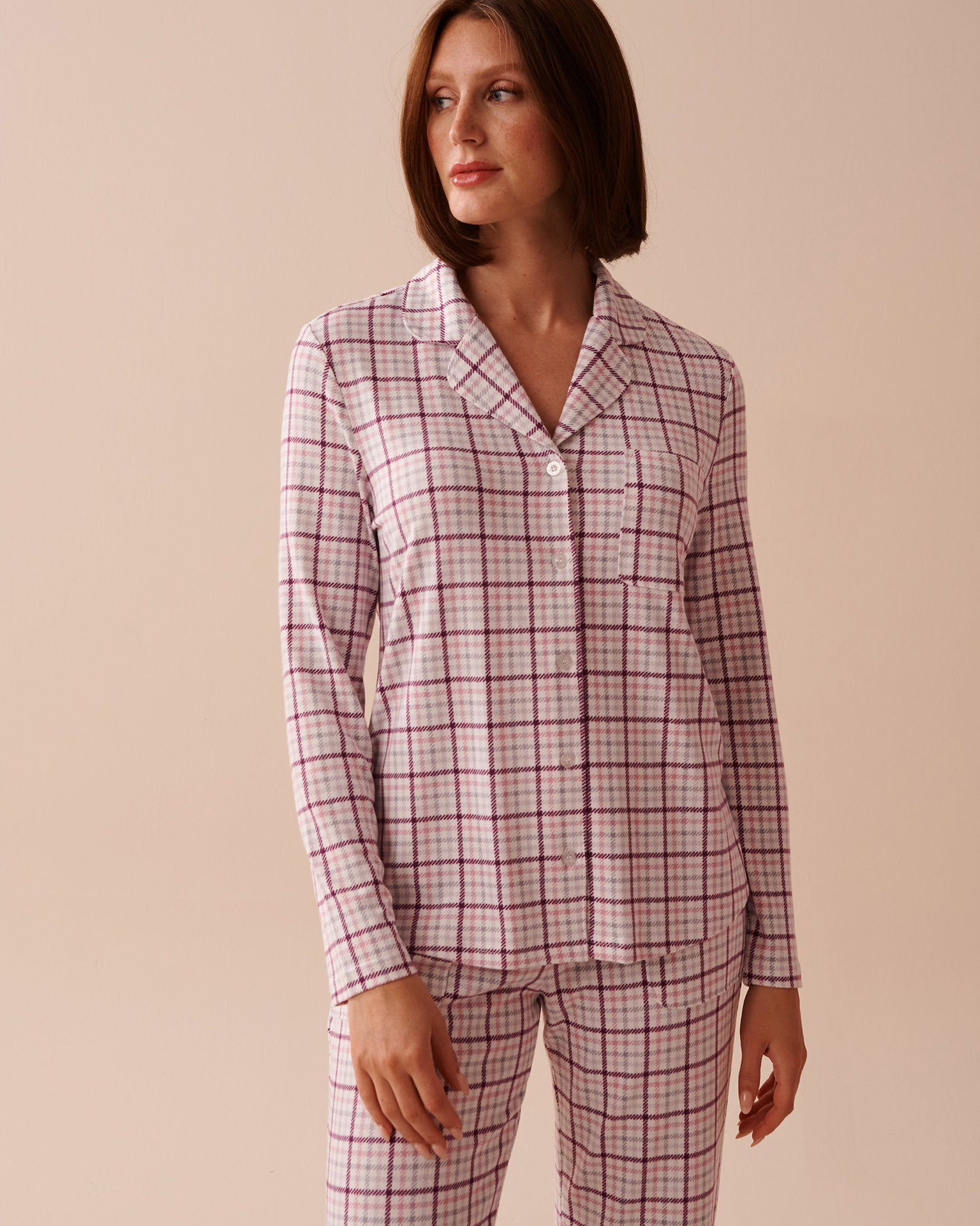 Purple Plaid Button-Down Shirt_40100616_P10428_01