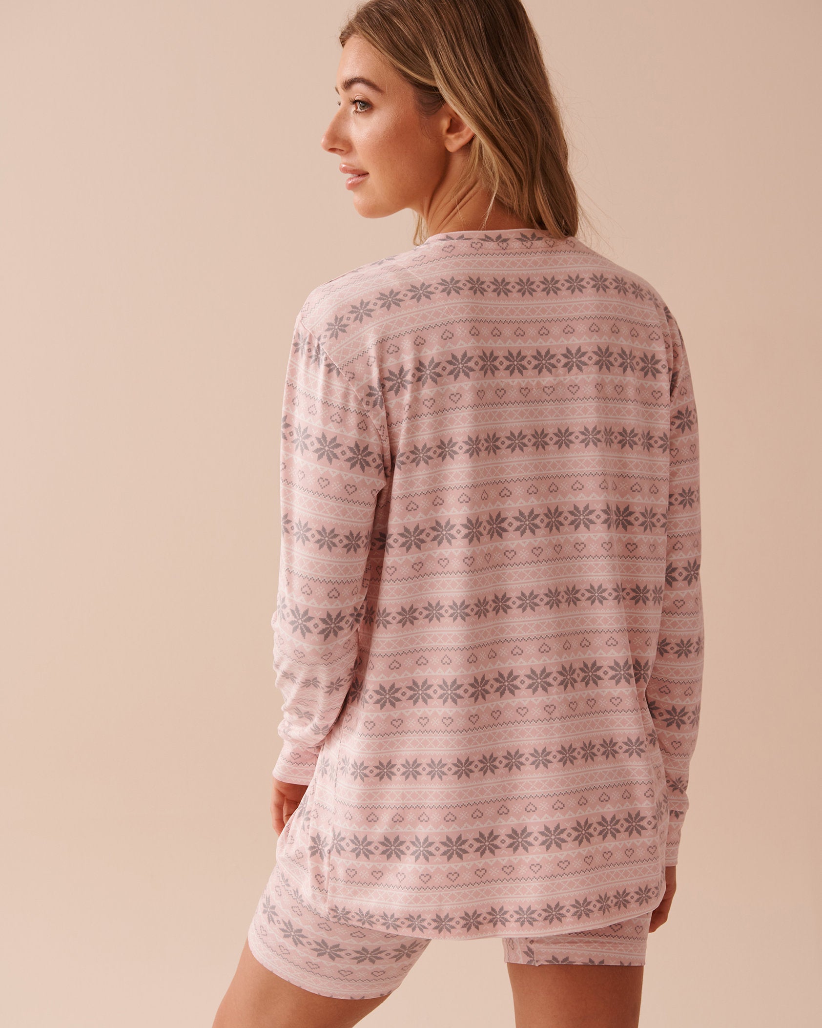 Fair Isle Print Super Soft Long Sleeve Shirt_40100643_P60296_02