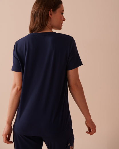 Moose Print Super Soft Crew Neck T-shirt_40100654_40009_02