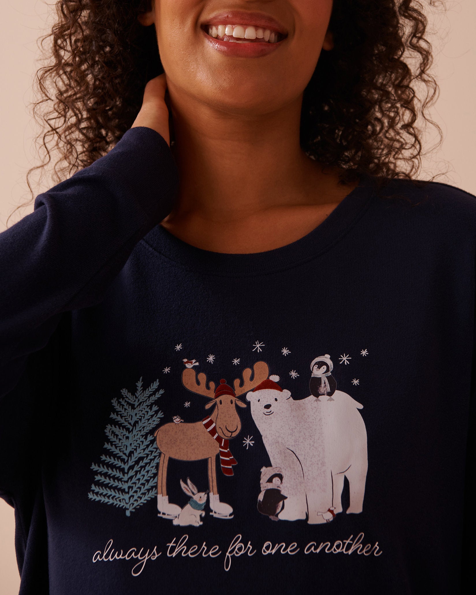 Animal Print Recycled Fibers Long Sleeve Shirt_40100665_40009_03